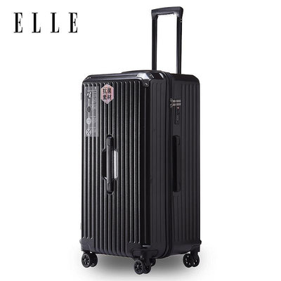 【現貨】ELLE大容量拉桿箱女萬向輪五輪密碼箱出差留學旅行箱手提箱