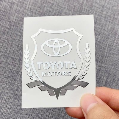 豐田 機車電鍍金屬貼紙 摩托車車徽徽章貼花 手機裝飾貼紙