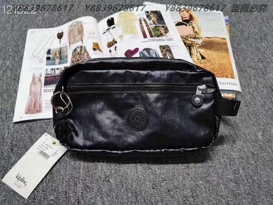 Kipling K13363 金屬黑 猴子包 Agot 多夾層化妝包 手拿包 大容量 盥洗包 旅行出