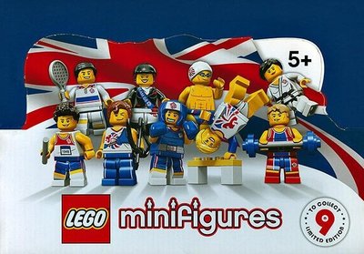 (JEFF) LEGO 2012年 8909 Minifigures 倫敦 奧運會 奧林匹克 抽抽樂 人偶包 一套9款