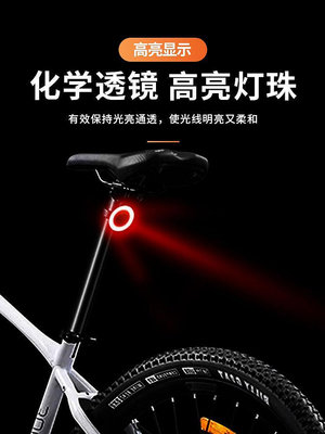夜騎燈 捷安特適用自行車尾燈公路車山地車充電警示騎行裝備單車夜騎燈配