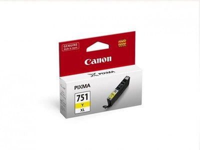 Canon CLI-751XL 全新盒裝黃色大容量原廠墨水匣