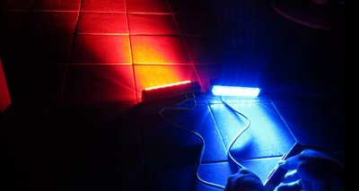外銷美國警用爆閃燈 紅+藍 一對二 LED爆閃燈  自動爆閃燈控制器 可用於 燈條 LED SMD 5050 CREE