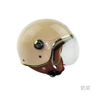 《JAP》KK K-808A 金緻風飛行帽 奶茶 GOGORO同款安全帽 全可拆內襯 華泰📌折價180元