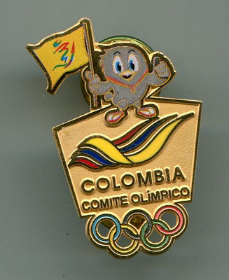 奧運會 哥倫比亞 國家體育代表團noc徽章紀念章