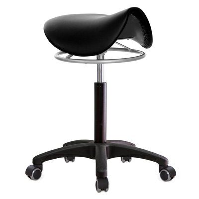 GXG 馬鞍型 工作椅(塑膠腳+防刮輪) 拉環升降款 型號T04 EX