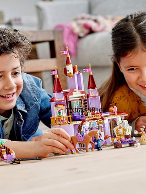 城堡樂高迪士尼系列43196 美女和野獸的城堡女孩玩具拼搭積木玩具