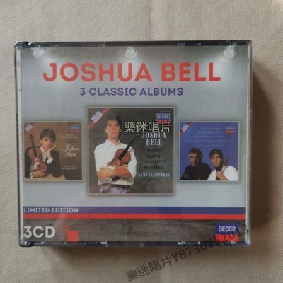 樂迷唱片~Joshua Bell 3 Classic Albums 小提琴古典作品代表專輯 3CD