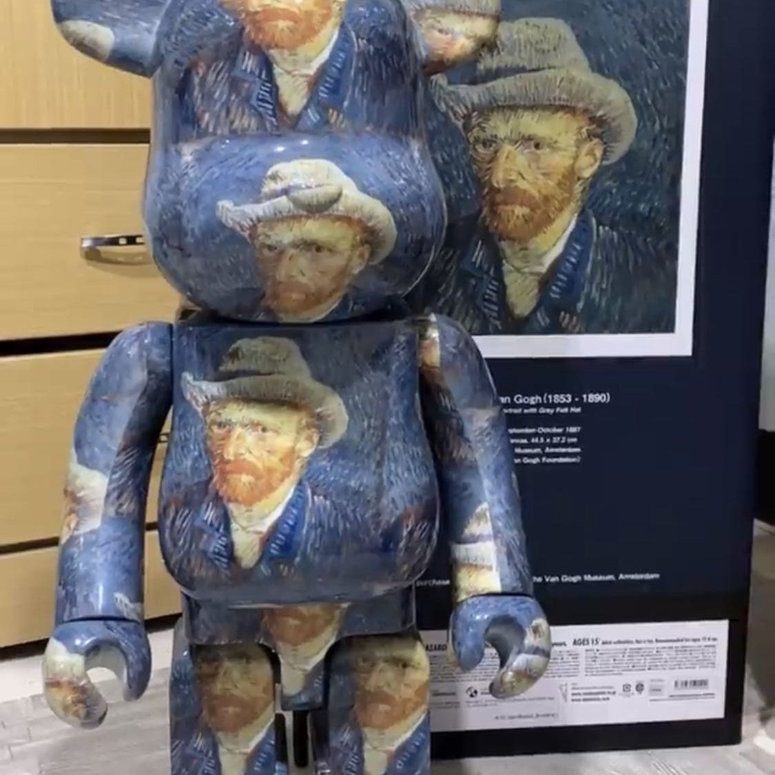 ToMo】現貨Be@rbrick Van Gogh Museum 梵谷公仔1000% | Yahoo奇摩拍賣