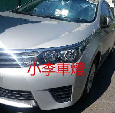 ~李A車燈~全新品 外銷精品件 豐田 ALTIS 14 15 16年 原廠型黑框大燈 一顆2100元 台製品