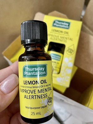 澳洲 Thursday Plantation Lemon Oil 星期四農莊 檸檬精油 25ml