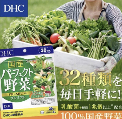 現貨💕日本🇯🇵DHC💕野菜錠32種蔬菜野菜 野菜錠 30日分 120粒 乳酸菌+酵母 幫助野菜不足  最新到貨➡️2025