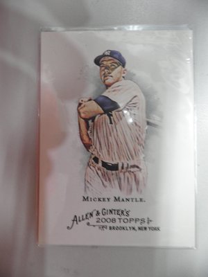 2008 ALLEN &amp; GINTER 洋基隊傳奇球星 MICKEY MANTLE普卡