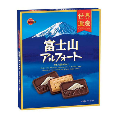+東瀛go+Bourbon 北日本 富士山 可可風味帆船餅 帆船餅禮盒 世界遺產 Mt.Fuji Alfort 伴手禮