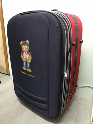 Audi 奧迪行李箱 旅行箱 24吋超輕量布面行李箱 拉桿箱