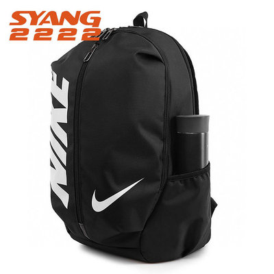 NIKE Logo Backpack 經典 休閒 運動 後背包 筆電包 雙肩包 輕量 黑白 大Logo 後背包 肩背包