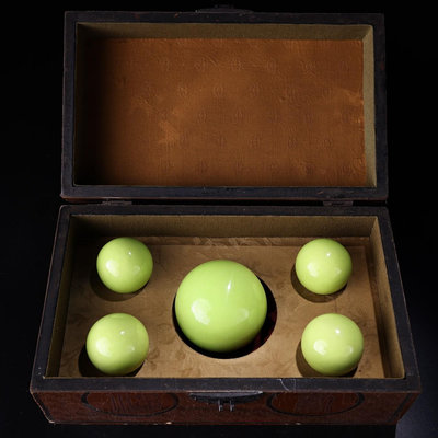 舊藏收罕見夜明珠  夜光球盒子長29厘米  寬17厘米  高11厘米  小球重重170克 銅器 擺件 古玩【古雲】584