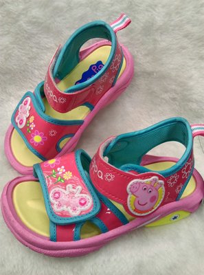 愛鞋子 Peppa Pig粉紅豬涼鞋 涼拖鞋  台灣製