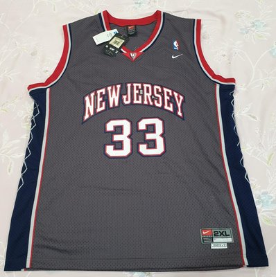 Nike Nets #33 Alonzo Mourning Swingman Jersey Kidd 籃網 復古 洞洞 球衣