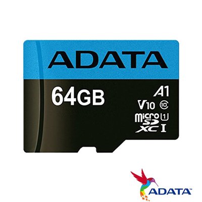ADATA 威剛 64G 100MB/s microSDXC UHS-I V10 記憶卡 附大卡 SWITCH適用