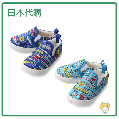 【日本】新幹線 圖案 電車 兒童 懶人鞋 休閒鞋 鞋 抗菌 防臭 男童 兩色 14~19cm