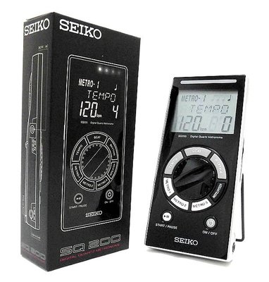 ☆陽光音樂城☆ 全新 SEIKO SQ200 / SQ-200 石英式數位節拍器 電子節拍器 高準度節拍器