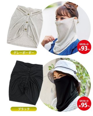 日本防曬面罩 防曬口罩 吸水速乾 抗UV材質 防紫外線日本布 防曬面罩 日本遮光抗UV口罩