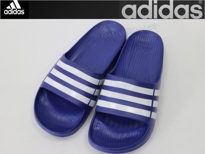 (高手體育)愛迪達 拖鞋 adidas (藍色)運動拖鞋 另賣 斯伯丁 molten 籃球 籃球袋 打氣筒