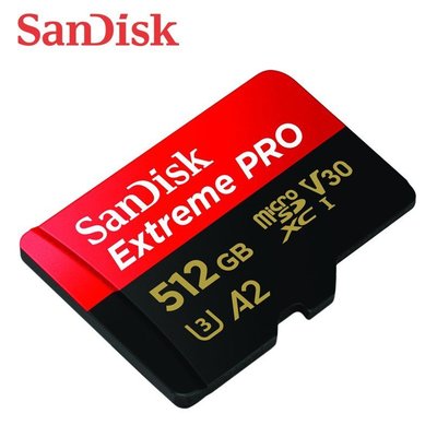 SanDisk Extreme Pro Micro SDXC 512G (200/140MB/s) U3 SDSQXCD
