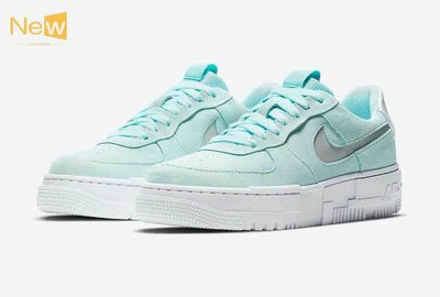 Nike Air Force 1 Pixel in Mint Green Suede DH3855-400 女鞋