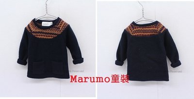Marumo韓童裝店- 圖印圖騰風長衣 size:9  正韓貨  出清特價490