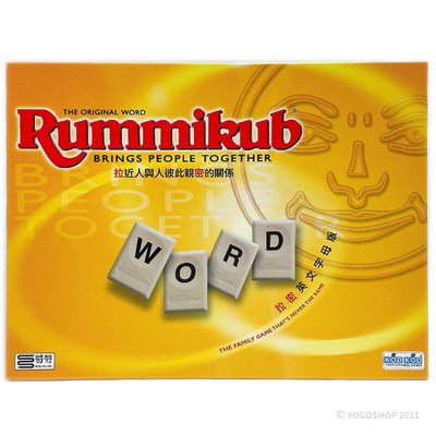 Rummikub Word 拉密英文字母版 NO.2604/一盒入(促850) 英文字母牌拉密數字磚塊牌 哿哿桌遊 拉密
