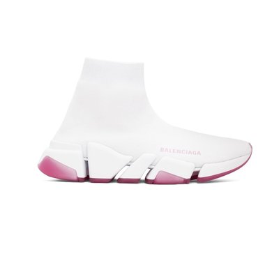 [全新真品代購-S/S23 新品!] BALENCIAGA 粉紅色鞋底 襪套鞋 / 運動鞋 (巴黎世家) SPEED