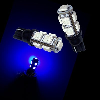 【PA LED】T10 9晶 27晶體 SMD LED 藍光 耐熱底座 小燈 方向燈 儀表燈 定位燈 牌照燈