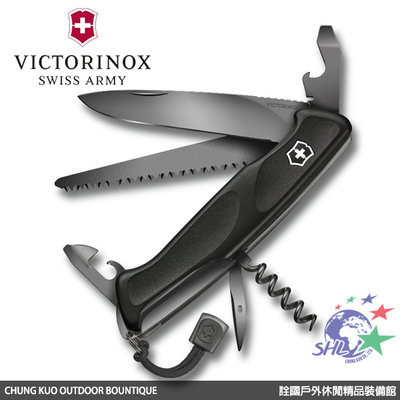 詮國(VN324)Victorinox Ranger Grip 55 極黑大型瑞士刀 / 0.9563.C31P