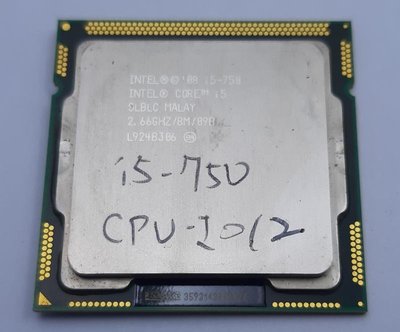 【冠丞3C】INTEL i5-750 1156腳位 CPU 處理器 CPU-I012