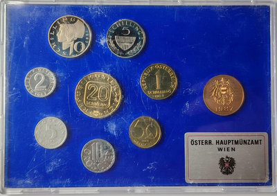【二手】 奧地利 1987年 精制套幣,品相完好,保存現在易, 安2280 錢幣 硬幣 紀念幣【明月軒】