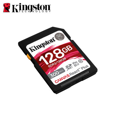 金士頓 128G 高速記憶卡 Canvas React Plus SDXC UHS-II (KT-SDR2-128G)