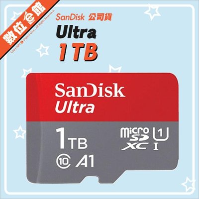新款150M 公司貨附發票保固10年 Sandisk Ultra MicroSDXC 1TB 1T TF 記憶卡 小卡