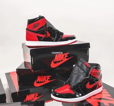 Air Jordan 1 High OG Bred Patent 黑紅 漆皮 男款 籃球鞋555088-063