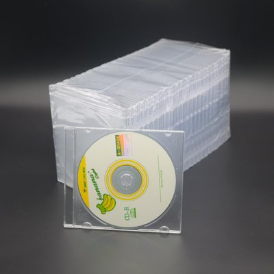 透明cd盒專輯盒12cm光盤盒單片裝dvd盒光碟盒收納盒可裝封面加厚款透明碟盒5mm厚度
