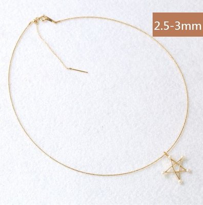 設計款AKOYA珍珠項鍊2.5~3.5mm18K金項鍊時尚情人禮物母親節