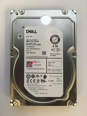 原裝DELL ST4000NM0295 4T SAS 12G 7.2K 3.5寸 05JH5X伺服器硬碟