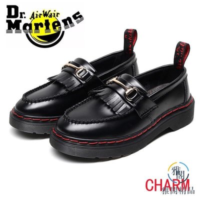 【品質保證】【現貨】Dr.Martens馬丁鞋 流蘇樂福鞋 女士真皮低幫馬丁-雅閣精品
