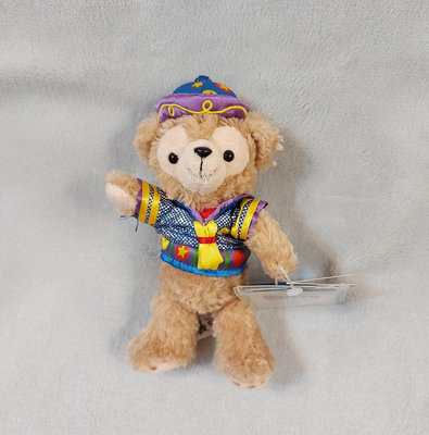 全新 香港迪士尼樂園 2015年 十周年達菲熊吊飾小玩偶 十週年duffy鑰匙圈包包掛飾 小娃娃擺飾 10週年 10周年