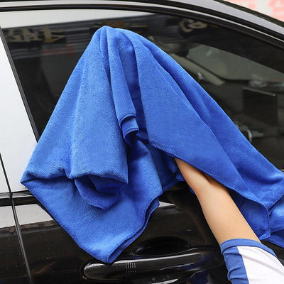 纖維擦車巾 藍色 毛巾 洗車巾 打蠟 不掉毛 擦車毛巾 萬用毛巾 洗車布 吸水布【DQ205】久林批發
