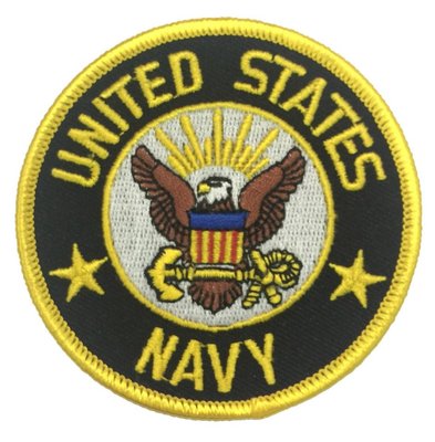 RayKae~刺繡臂章、燙貼布、熨燙徽章、刺繡燙布~美國海軍U.S. NAVY