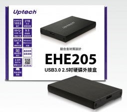 「Sorry」Uptech 登昌恆 EHE205 USB3.0 2.5吋硬碟外接盒 支援SATA 保固1年 現貨
