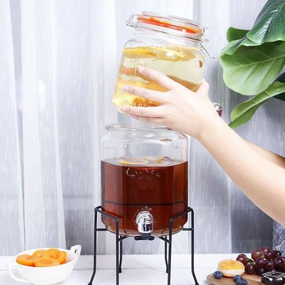 英國Kilner釀酒器玻璃儲存罐密封罐葡萄酒檸檬飲料果汁雙層小酒缸
