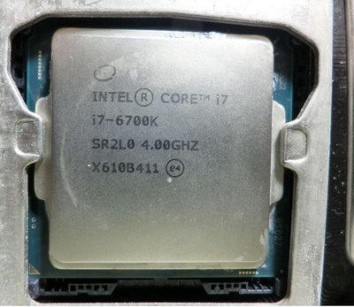 intel i7 6700k cpu含原廠銅風扇